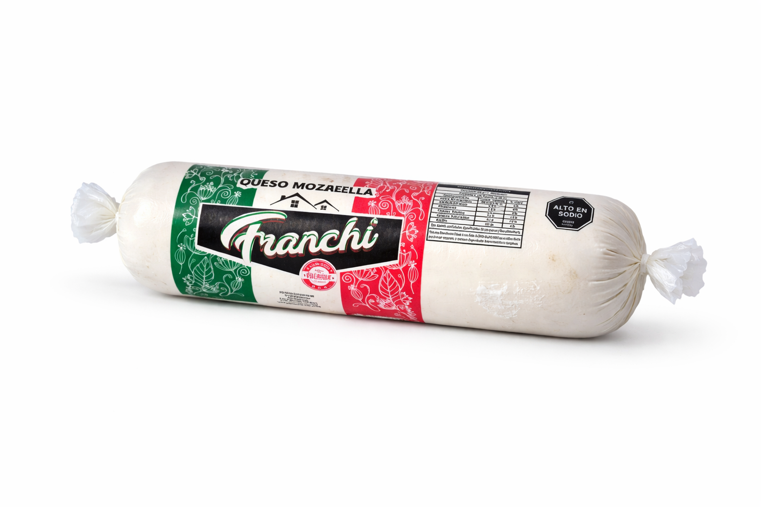 Mozzarella en cilindro Franchi – queso artesanal de Suipacha, Buenos Aires