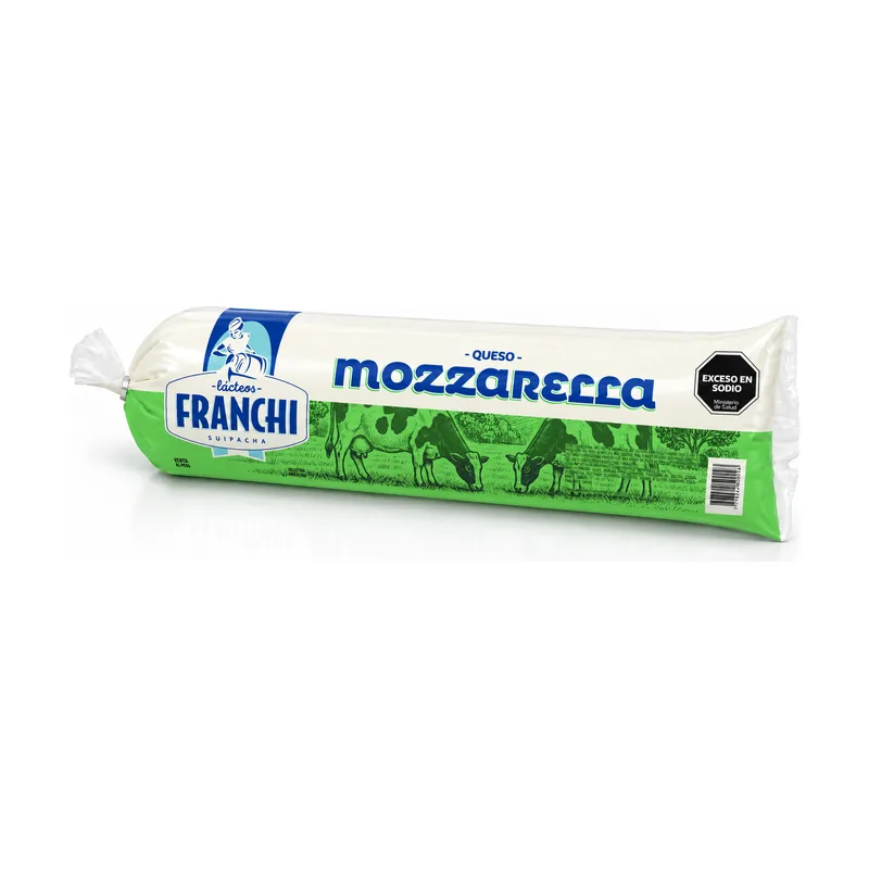 Mozzarella en cilindro Franchi – queso artesanal de Suipacha, Buenos Aires